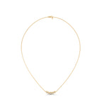 Classic Five Diamond Bezel Necklace