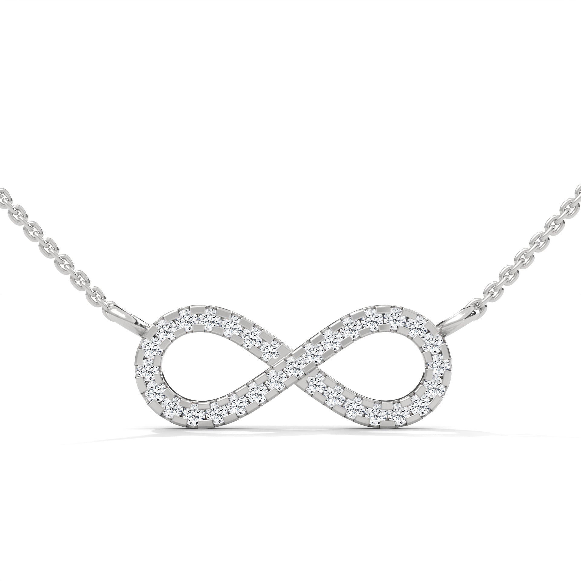 Classic Infinity Diamond Necklace