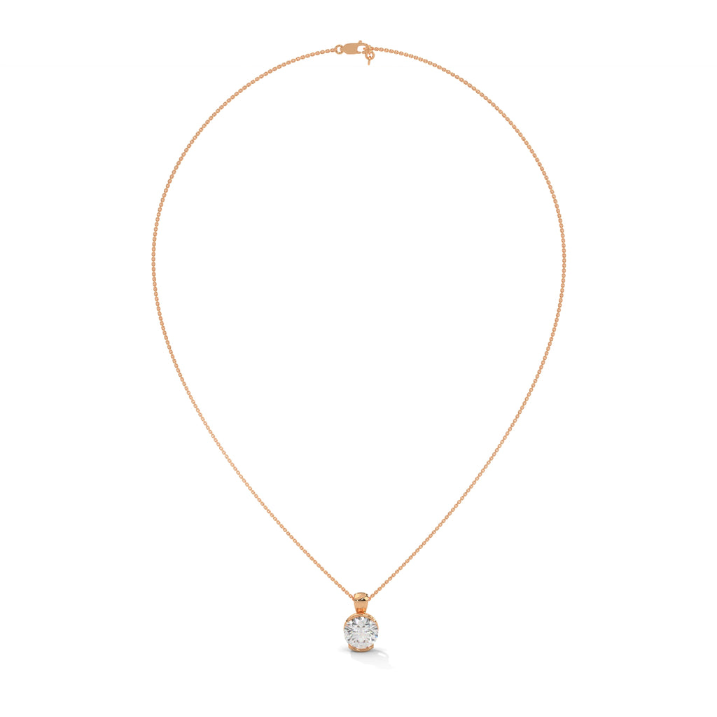 Classic Round Cut Bezel Pendant