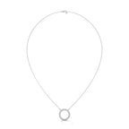 Diamond Circle Necklace with Chain