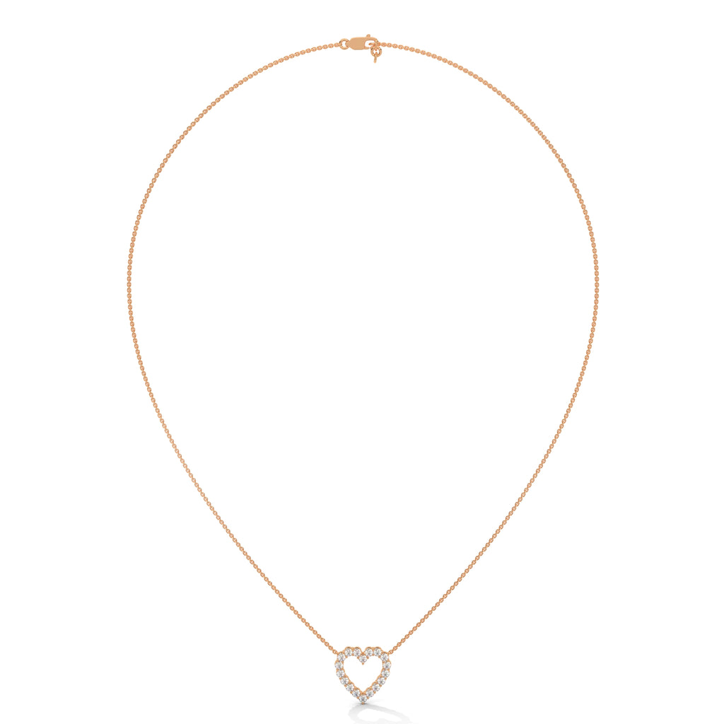 Diamond Heart Pendant Design