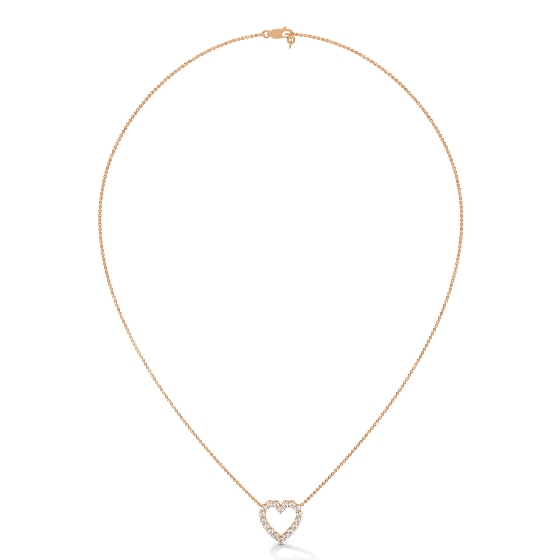 Diamond Heart Pendant Design