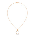 Diamond Moon Necklace