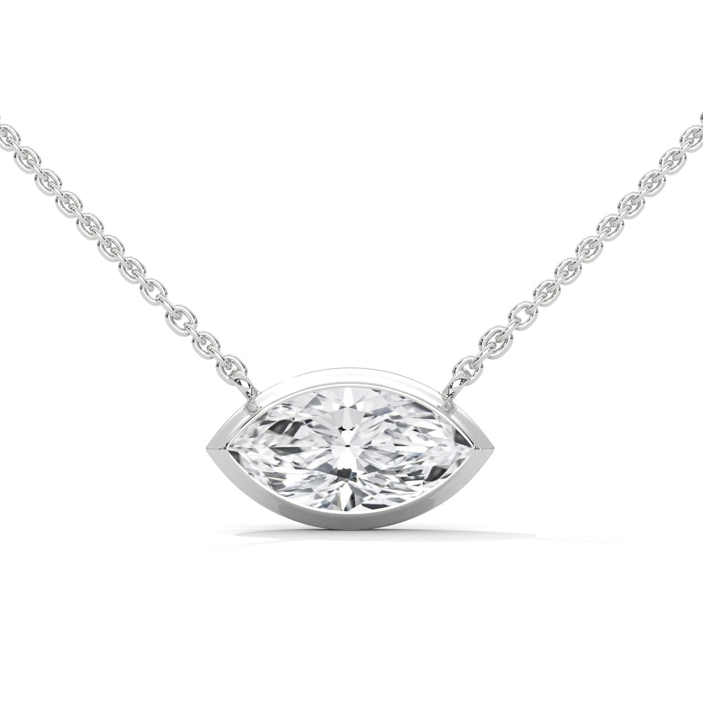 East West Marquise Cut Lab Grown Diamond