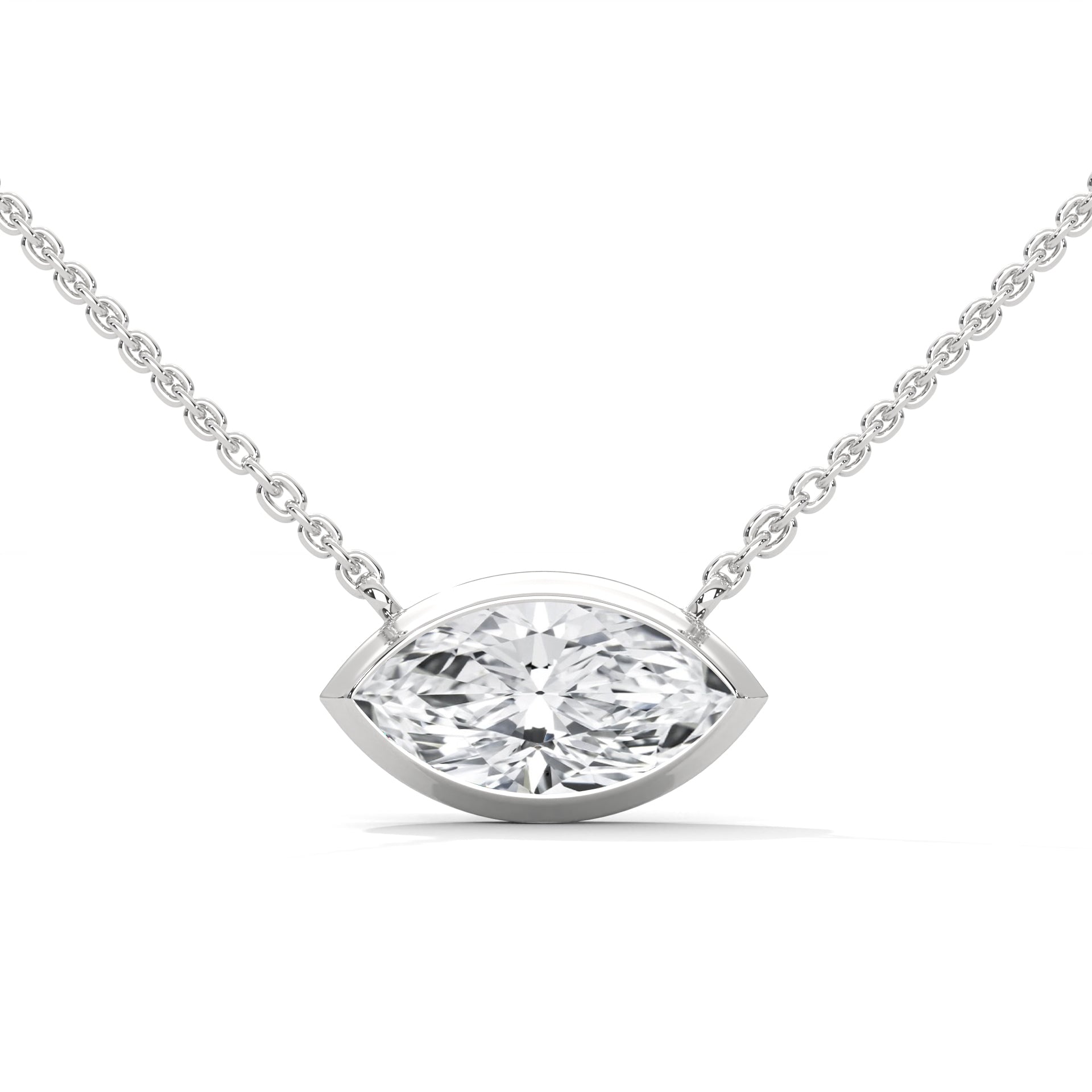 East West Marquise Cut Lab Grown Diamond
