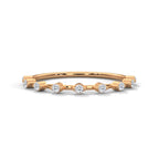 Eclipse Line-up Moissanite Band