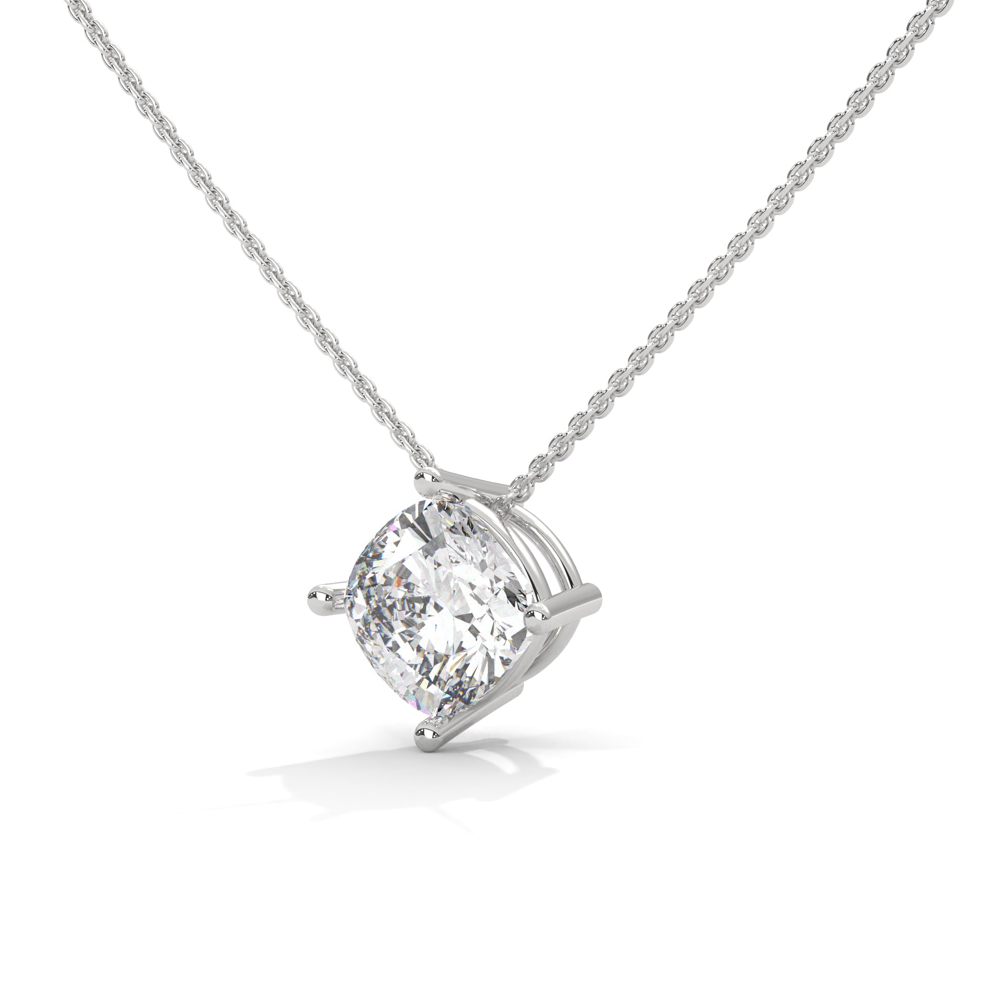 Elegant 2.5 ct cushion-cutlab-grown diamond