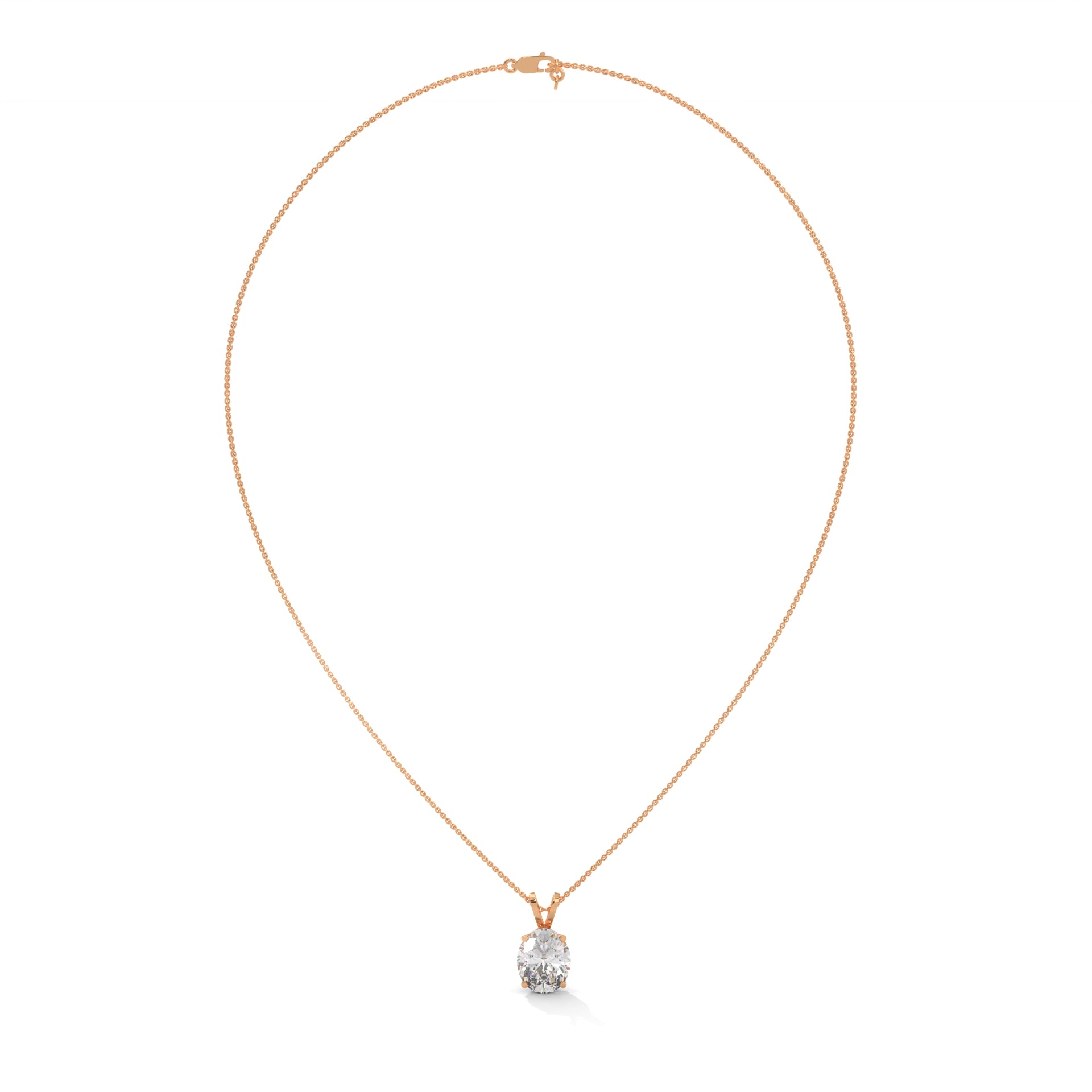 Elegant Oval Cut Lab Grown Diamond