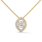 Evil Eye Diamond Solitaire Pendent