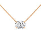 Four Prong Lab Diamond Pendant