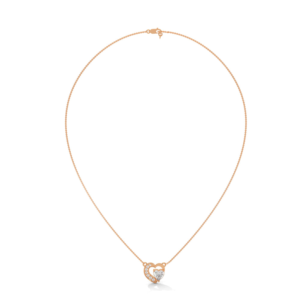 Heart Pendant with Diamonds