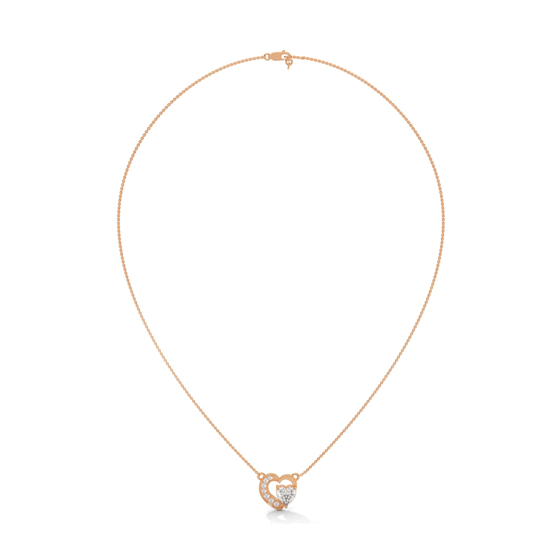 Heart Pendant with Diamonds