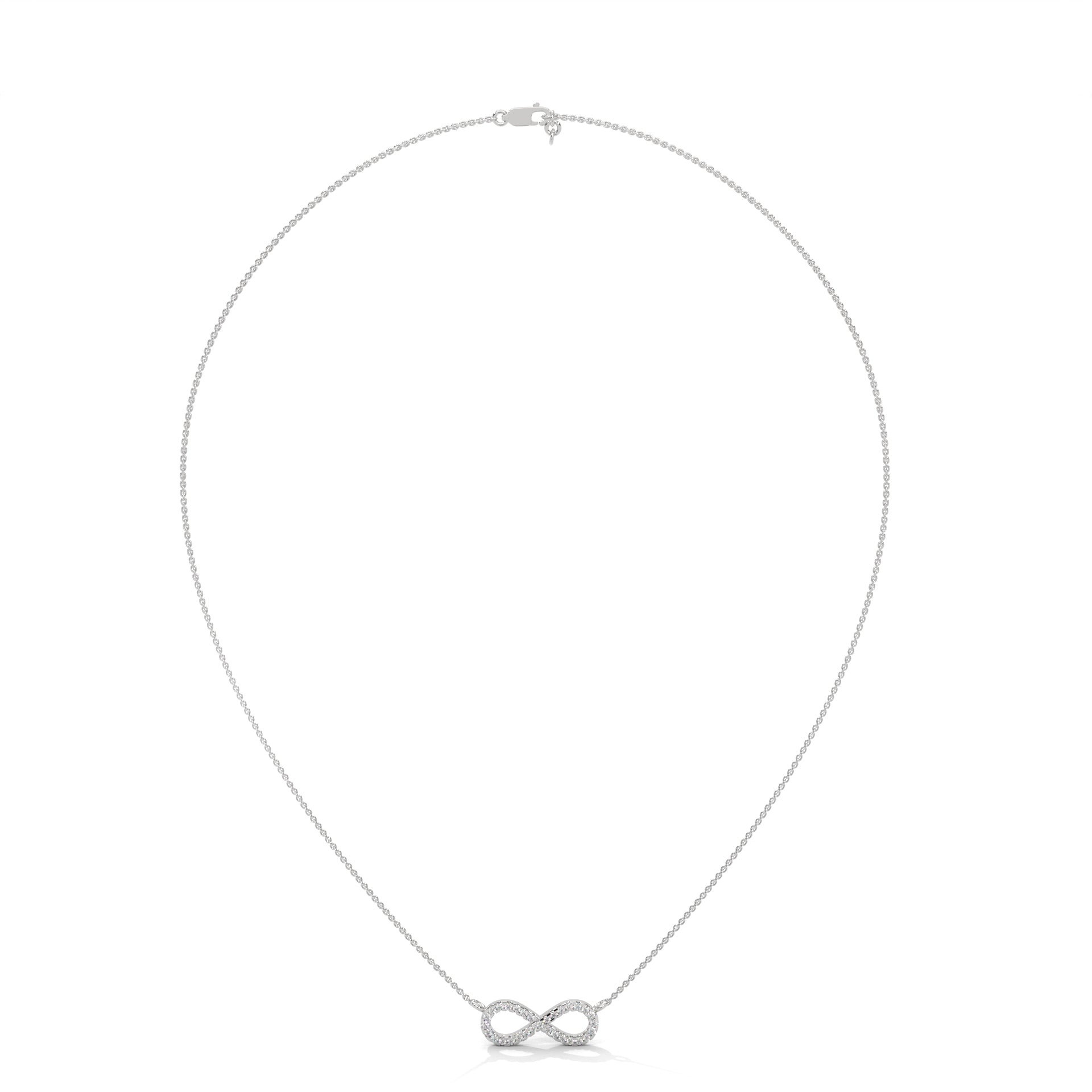 Infinity Design Diamond Necklace