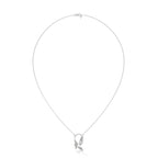 Lab Diamond Leaf Design Necklace