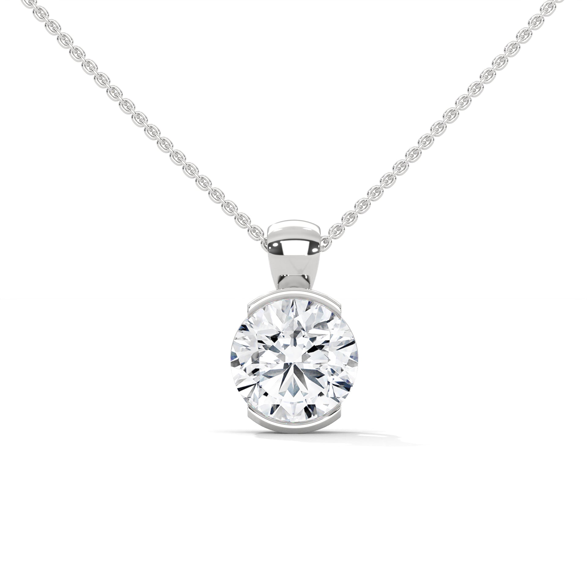 Modern Bezel Set Solitaire