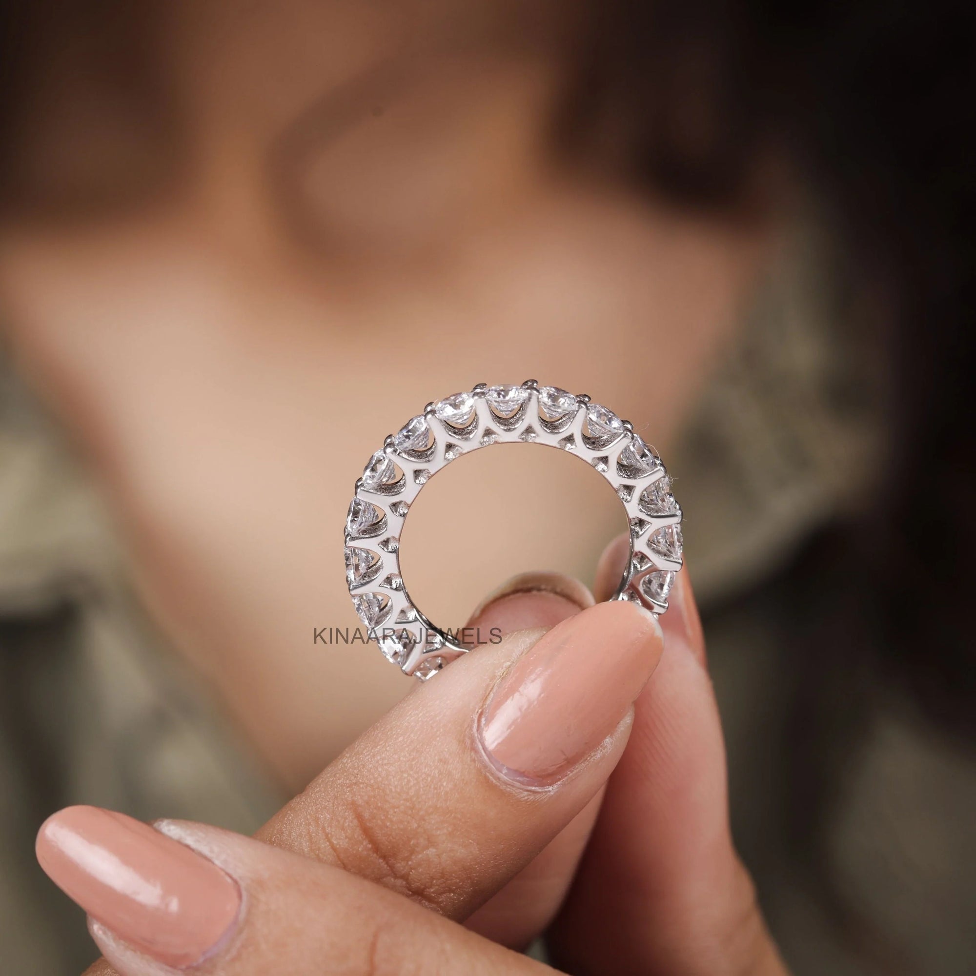 Moissanite Band for Women