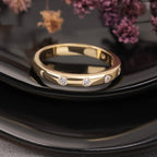 Moissanite Half Eternity Matching Wedding Band