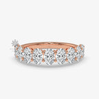 Nine Oval Moissanite Half Eternity Band