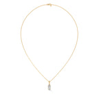 Oval Solitaire Diamond Pendant Necklace