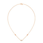 Rose Gold Round Lab Grown Diamond Pendant