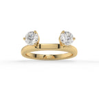 Round-Shaped Moissanite Enhancer Band