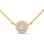 Round Cut Diamond Solitaire Pendent with Bezel set