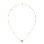 Round Diamond Bezel Necklace
