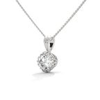 Round Diamond Necklace with Claw Setting