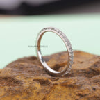 Round Eternity Wedding Band in Silver
