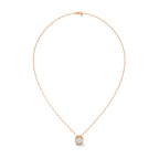 Round Solitaire Pendant with Chain