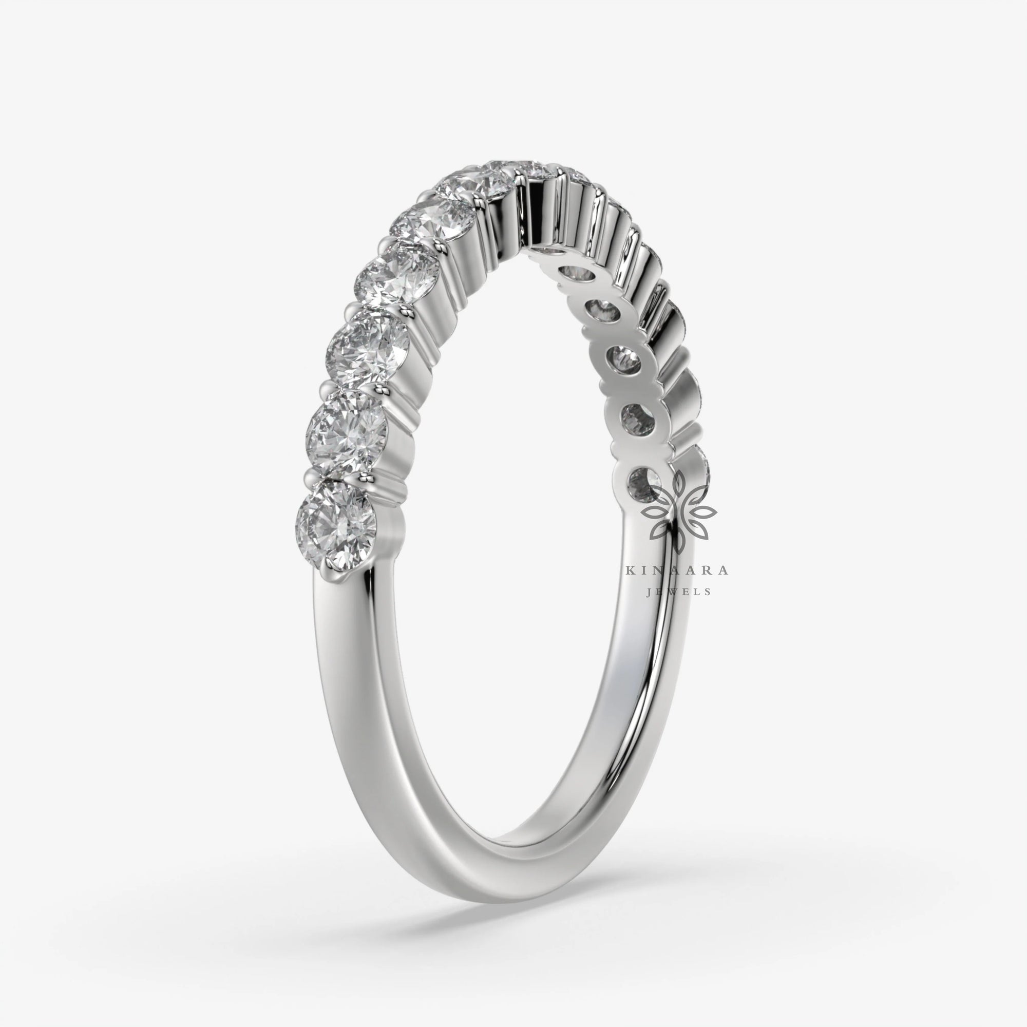 Round_Cut_moissanite_Half_Eternity_Wedding_Band_in_White_Gold