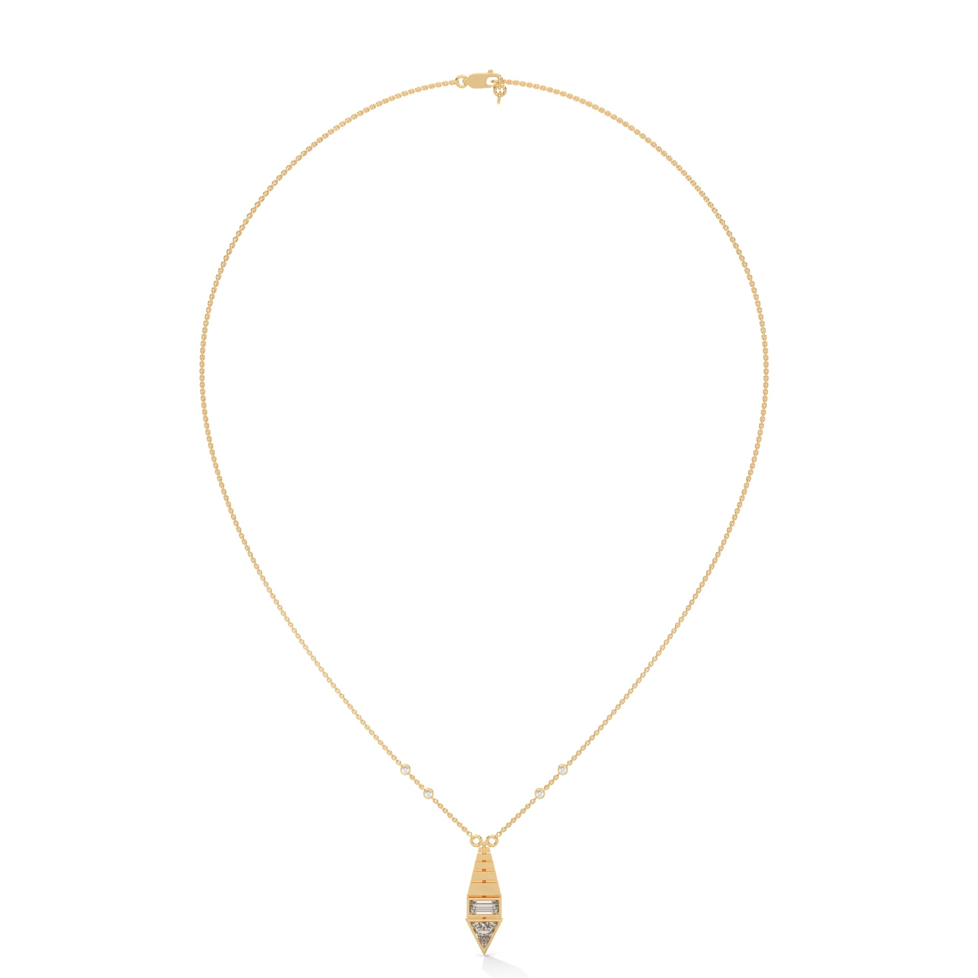 Triangle Diamond Pendant