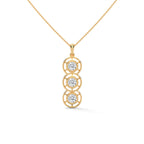 Trinity Round Diamond Pendant with Chain