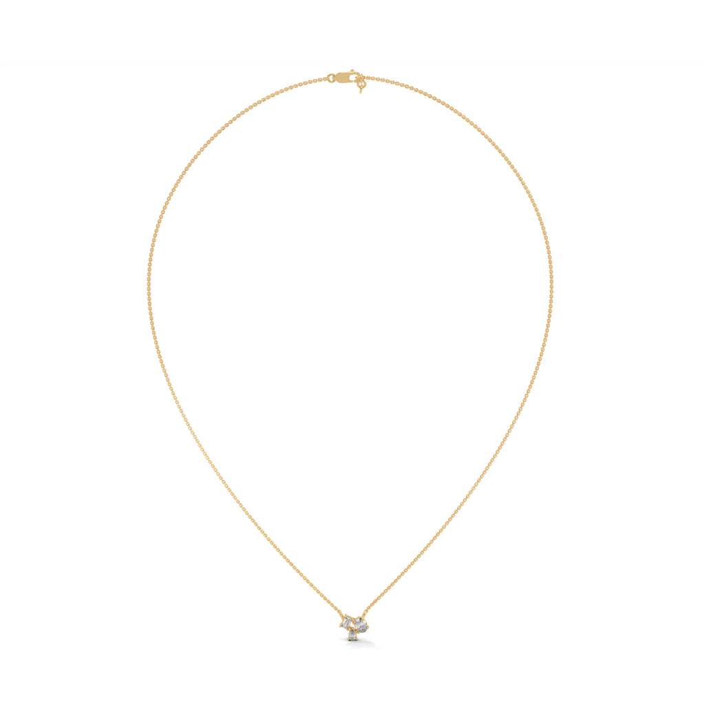 Trio Diamond Cluster Pendant