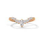 V-Shaped Moissanite Ring