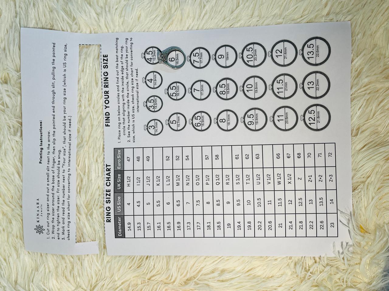 Place Your Ring On Printed Ring -Free Printable Ring Sizer - Free Download