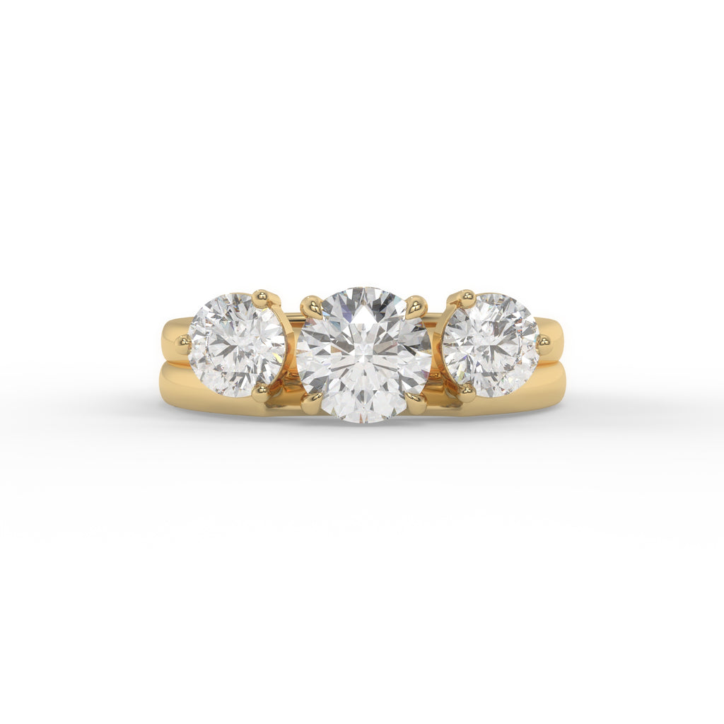 ring enhancer wedding band in 14k yellow gold