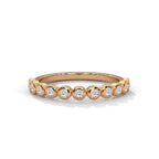 bezel set diamond eternity band