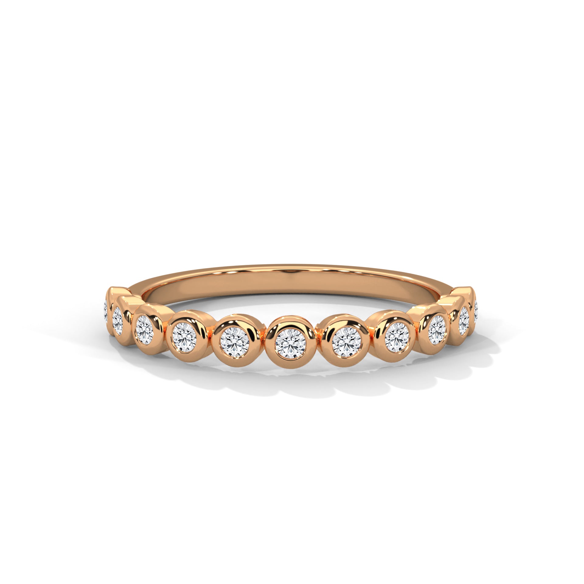 bezel set diamond eternity band