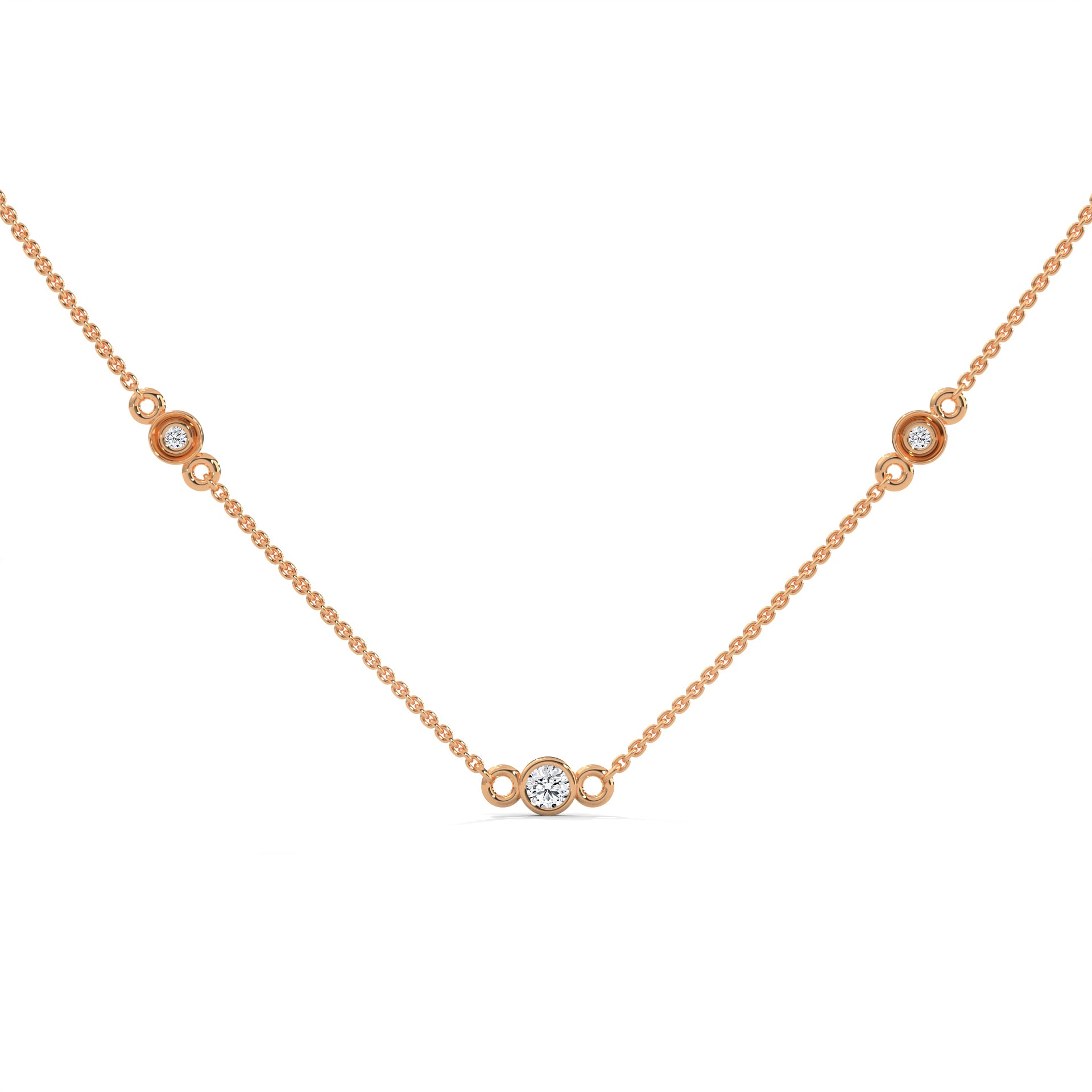 bezel set pendent