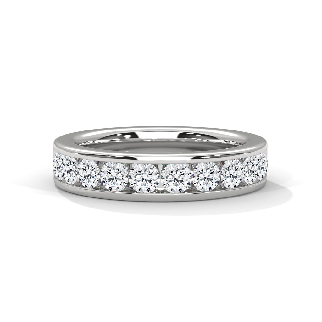 channel set diamond band