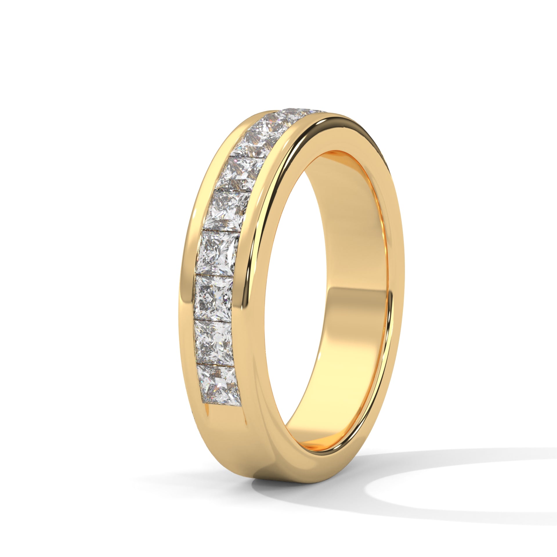 channel set diamond band