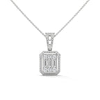 cluster diamond necklace