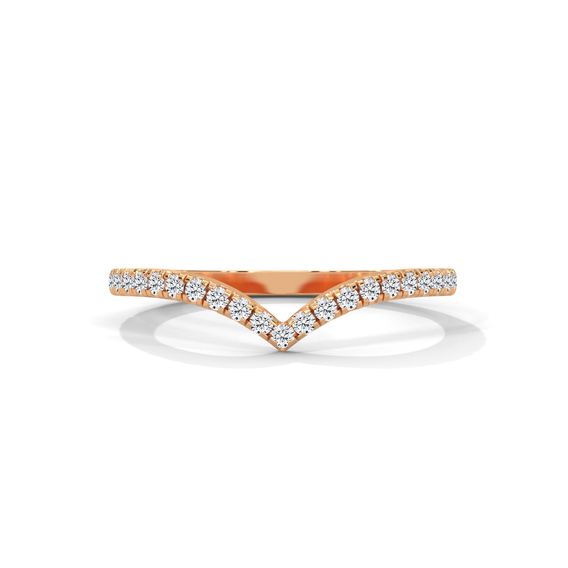 curved eternity wedding band