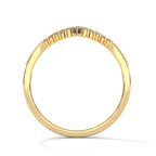curved wedding band