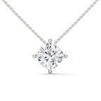 cushion diamond solitaire pendant