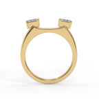 Moissanite emerald cut ring