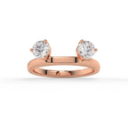 rose gold ring enhancer wedding band