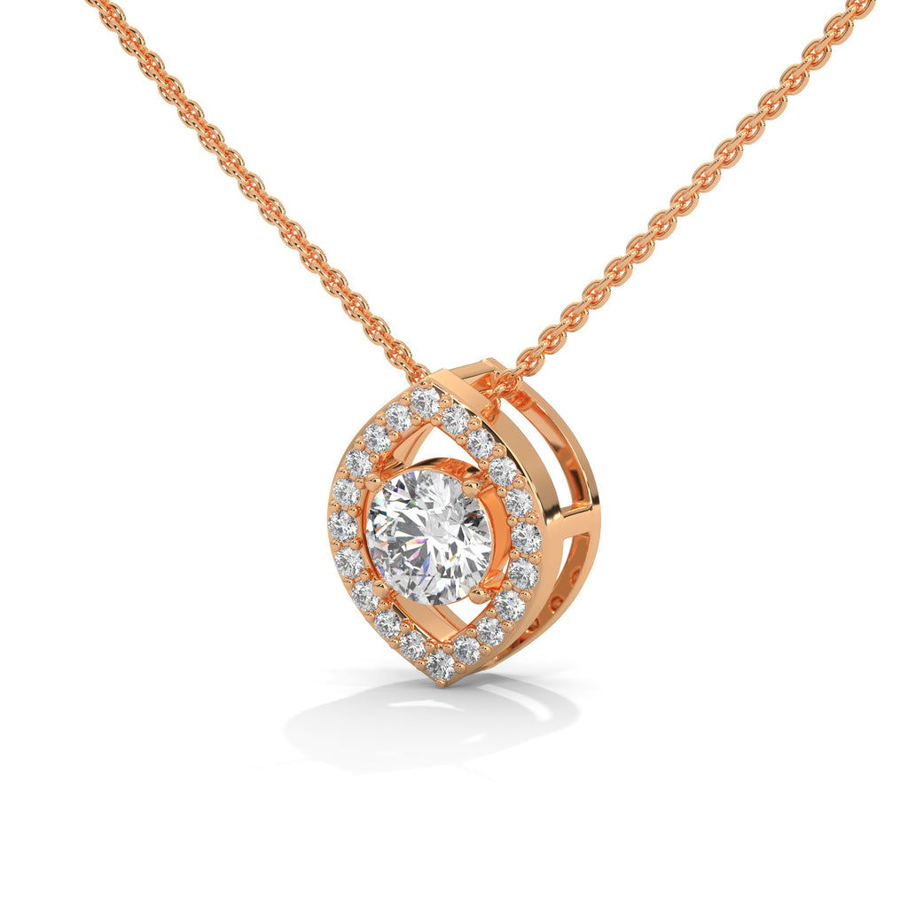 diamond evil eye pendant