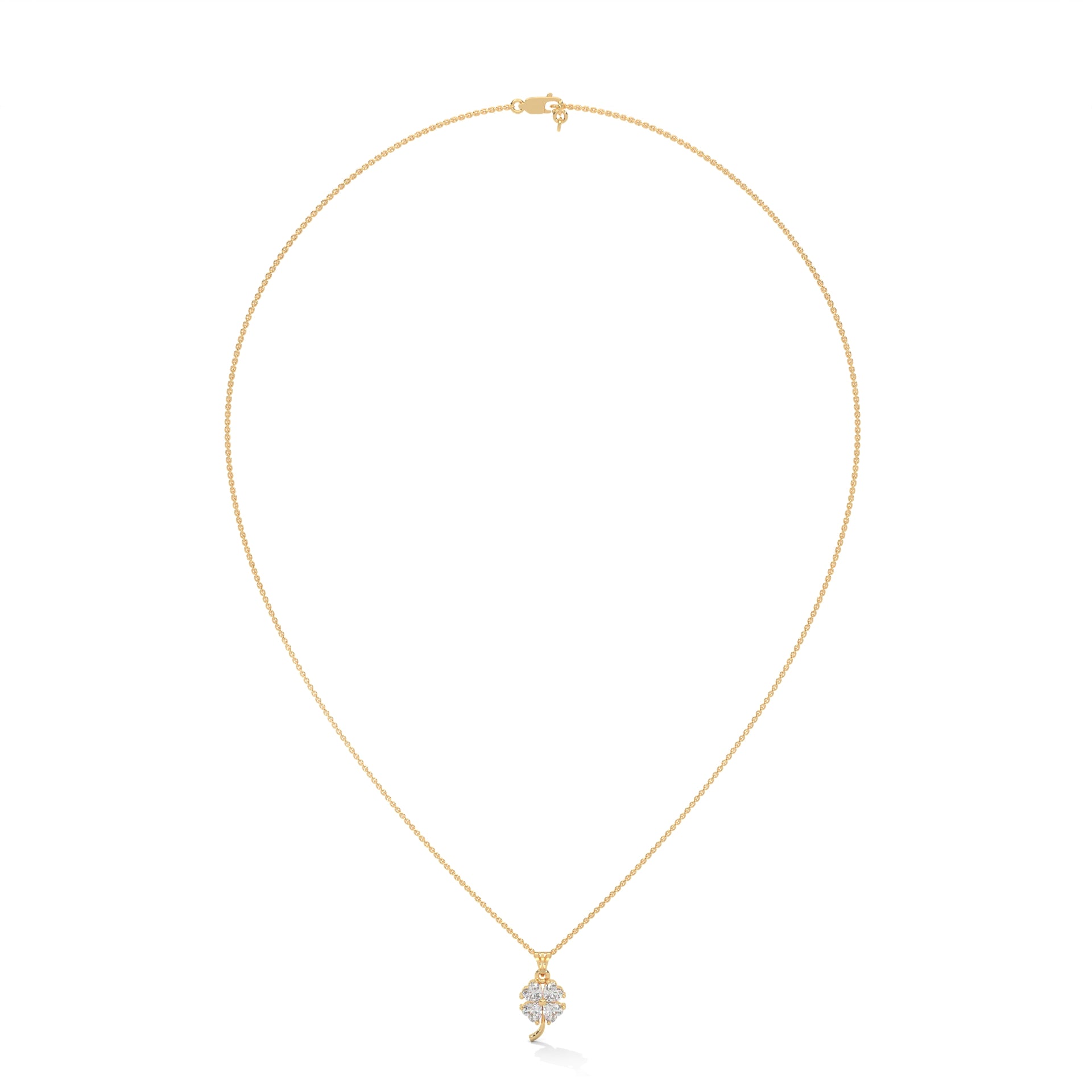 diamond heart pendant gold